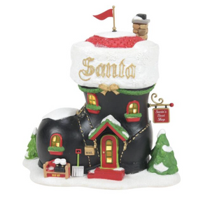 Department 56 North Pole Santa's Boot Shop NEW for 2025